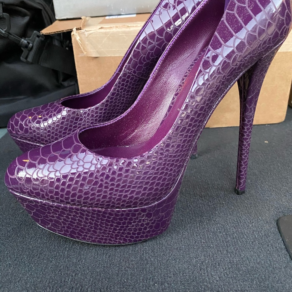 Casadei Purple Python Heels - Picture 4 of 6